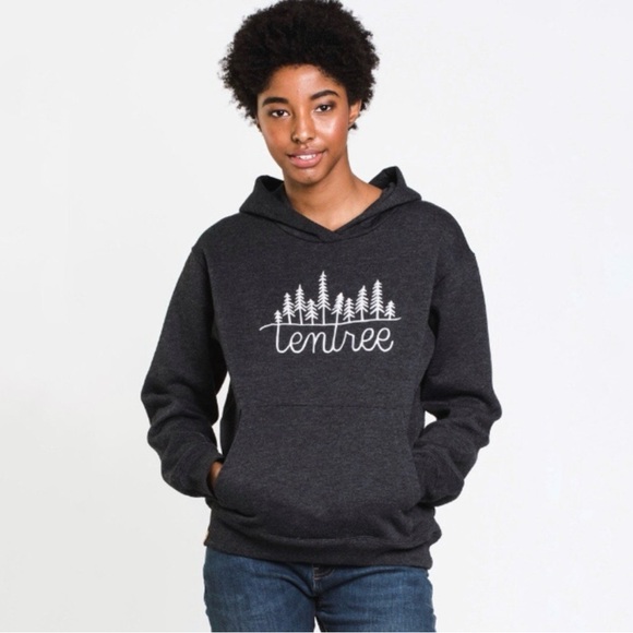 TENTREE Embroidered Boyfriend Pullover Hoodie - Picture 1 of 3